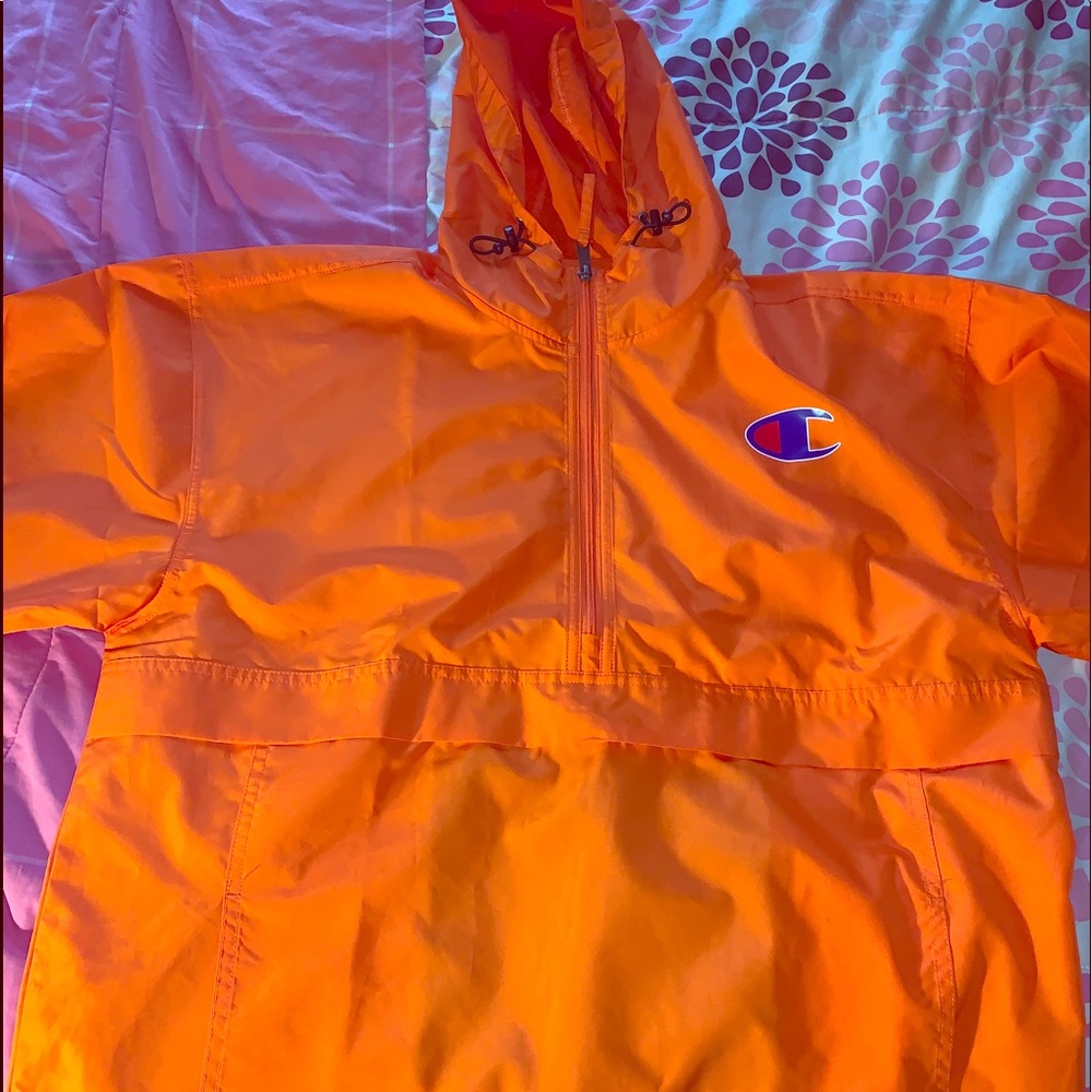 Orange Champion Windbreaker